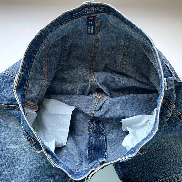 Vintage U.S. Polo Assn. Carpenter Shorts - Medium Stone Wash - Size 34 - Picture 9 of 11